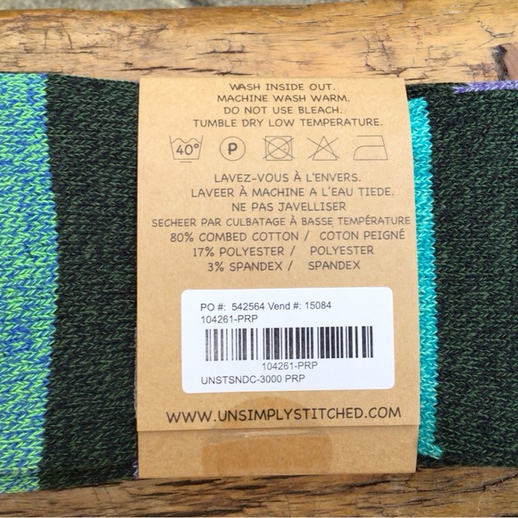 New Rudy Boot Socks Set of 3 Sundance Catalog unsimply stitched - Picture 10 of 16